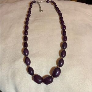 Elegant Purple Beaded Necklace